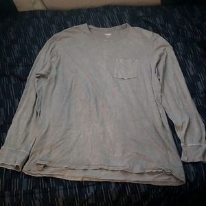 Big and Tall grey Silver long sleeve